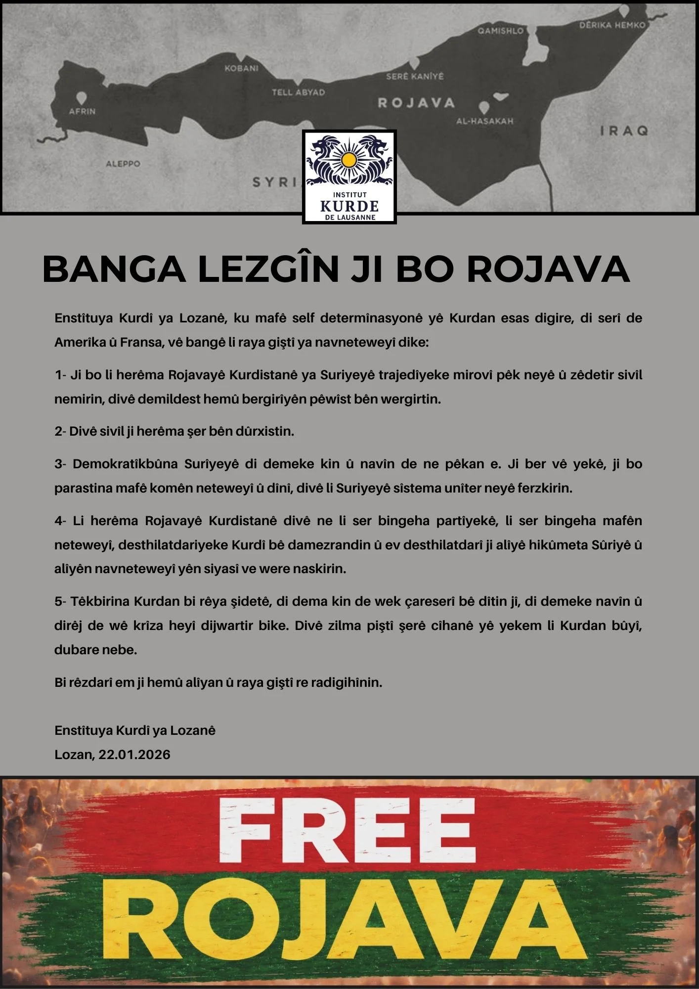 Banga Lezgîn Ji Bo Rojava